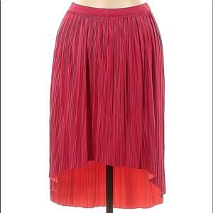 Xhilaration Reversible Pleated High Low Skirt